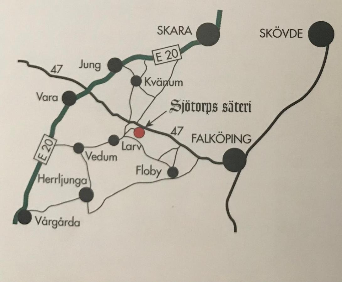 Sjoetorps Saeteris Stugby Villa Larv Exterior foto